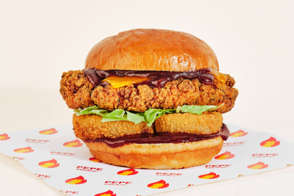 Burger BBQ Texas de Pepe Chicken